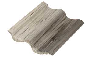 Цементно-песчаная черепица рядовая Sea Wave антик серый