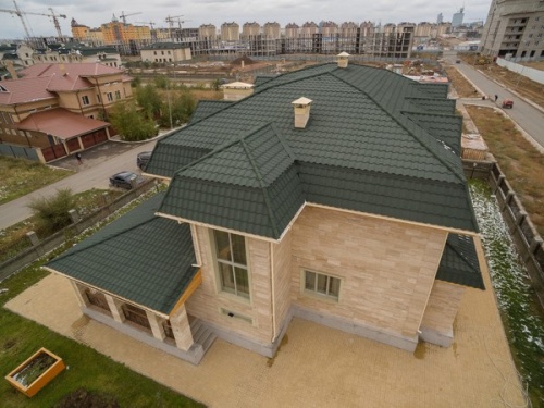 Композитная черепица Лист Luxard Roman мокко